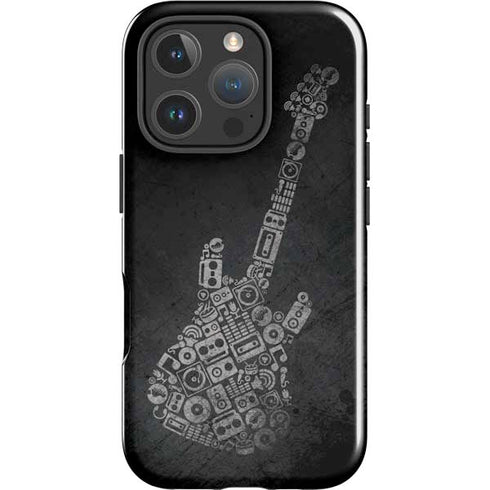 Guitar Pattern iPhone 16 Pro Impact Case